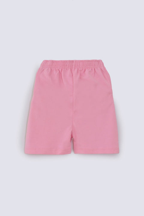 GIRLS PLEATED KNIT SHORT