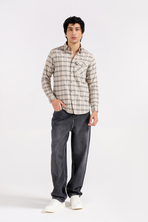 BUTTON DOWN OXFORD CHECK SHIRT
