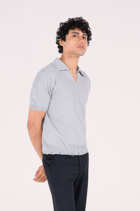 JOHNNY COLLAR TEXTURED POLO
