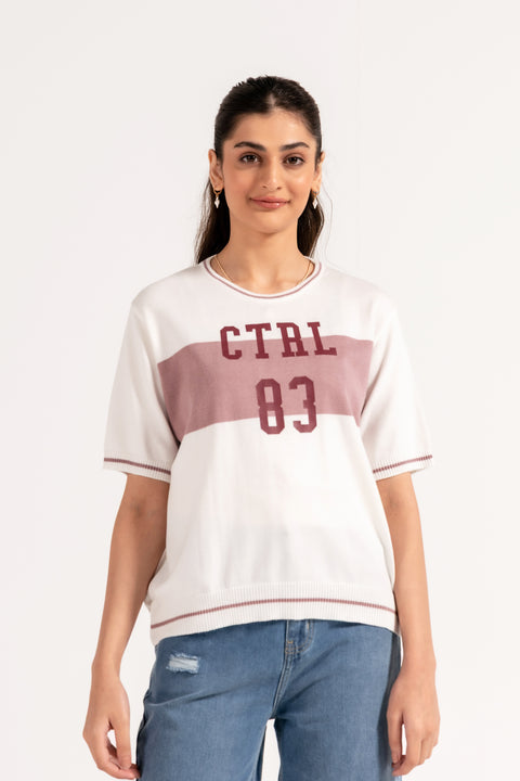 GRAPHIC KNITTED TEE