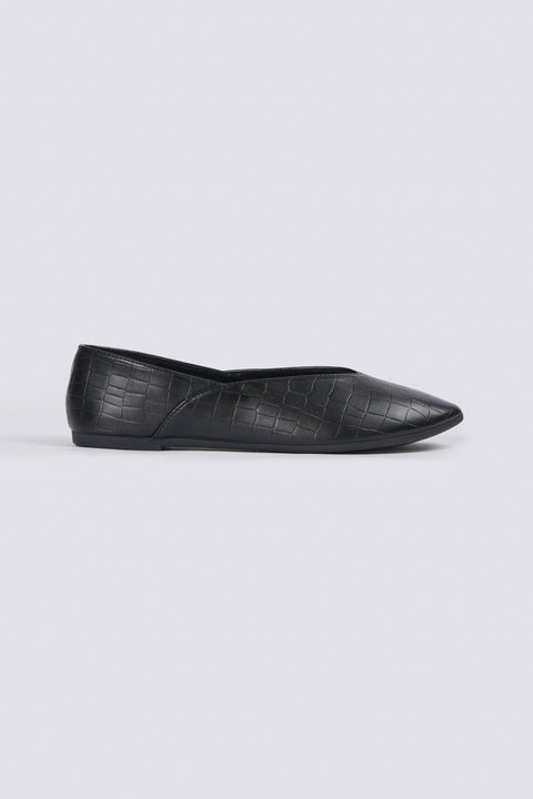 TEXTURED POINTED PUMPS