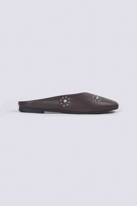 STUDDED BALLET FLATS