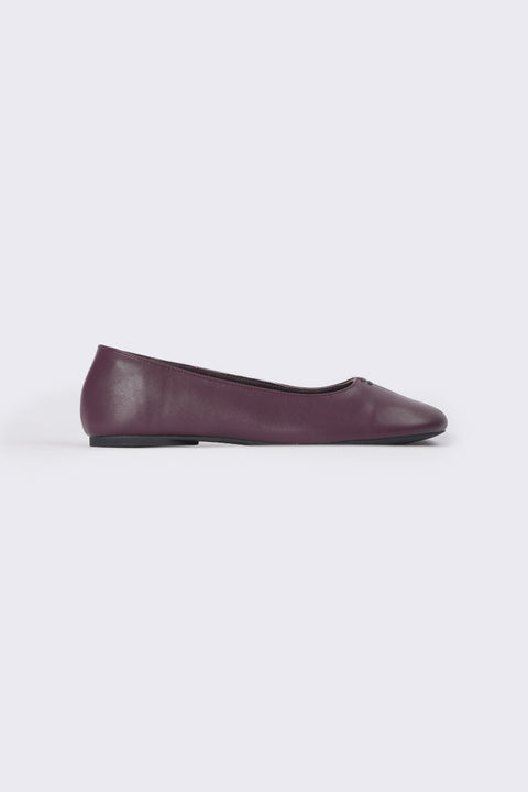 LEATHER BALLET FLATS