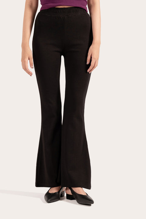 FLARED FIT TROUSERS