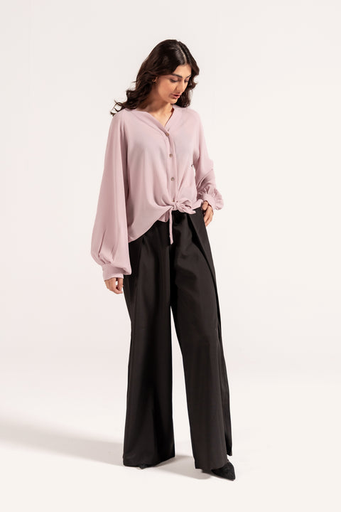 KNOTTED BUTTON DOWN TOP