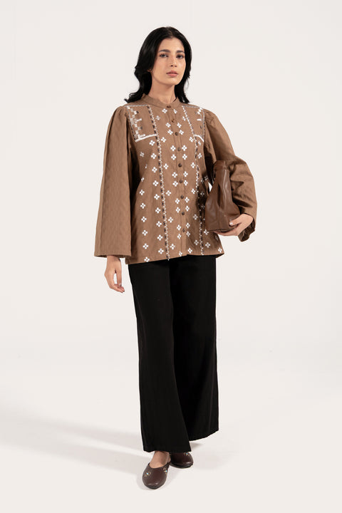 EMBROIDERED BUTTON DOWN SHIRT