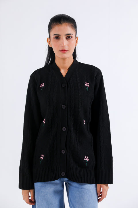 EMBROIDERED CARDIGAN