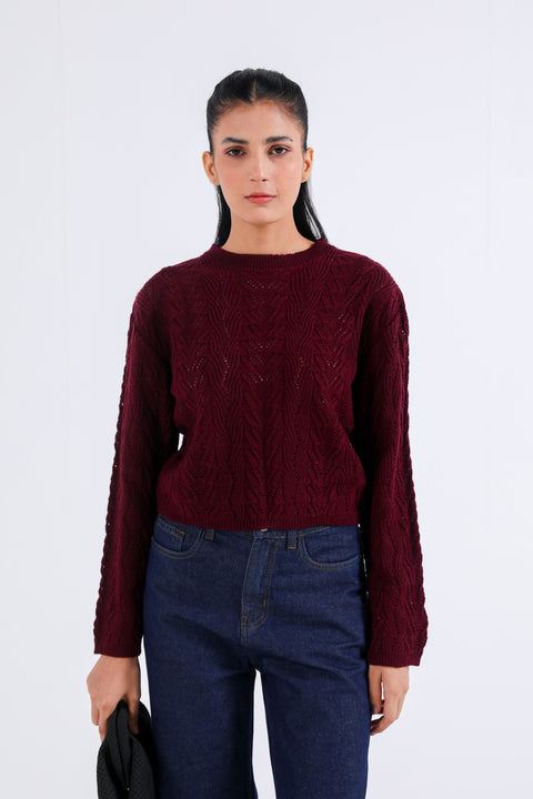 SWEATER KNIT CROPPED JUMPER