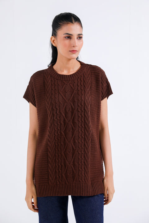 OVERSIZED CABLE KNIT JUMPER