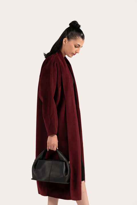 SHAWL COLLAR LONG COAT