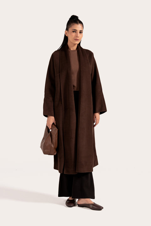 SHAWL COLLAR LONG COAT