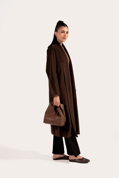 SHAWL COLLAR LONG COAT