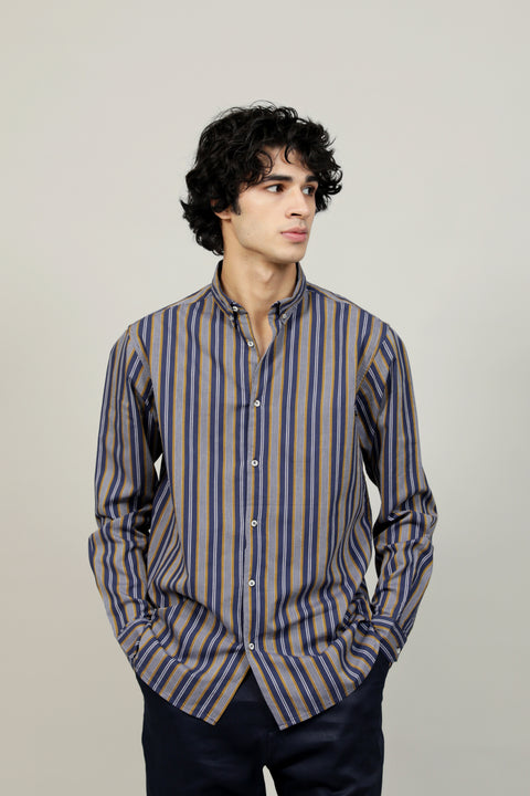 BUTTON DOWN STRIPED SHIRT