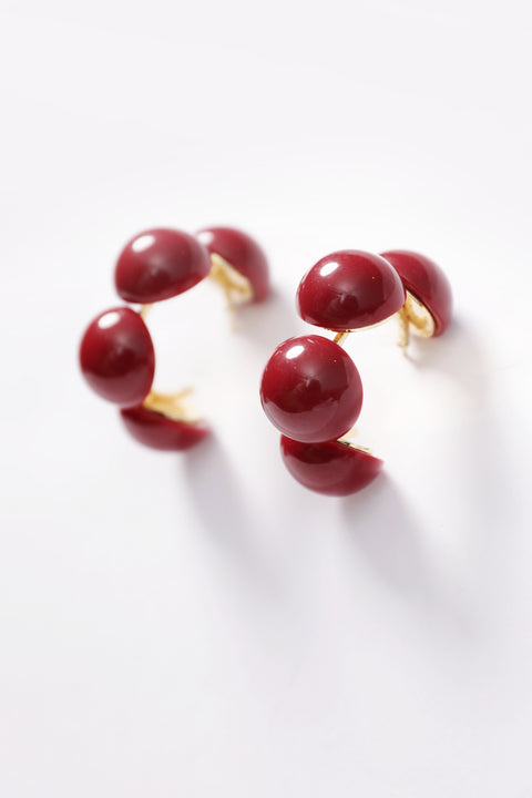 BUBBLE HOOP EARRINGS