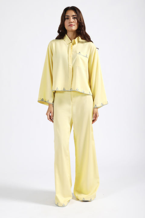 EMBROIDERED BOXY TOP