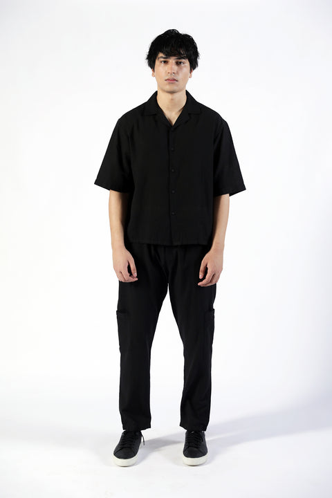 BOXY FIT RESORT COLLAR SHIRT