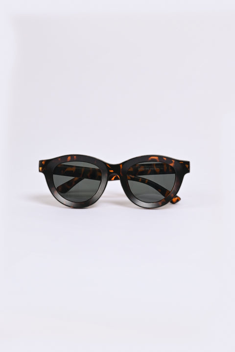 TORTOISE SHELL MATTE SUNGLASSES
