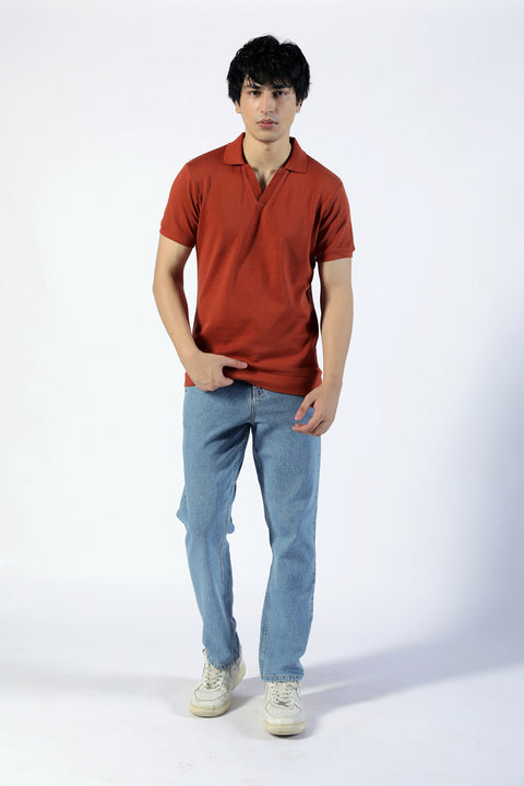JOHNNY COLLAR TEXTURED POLO