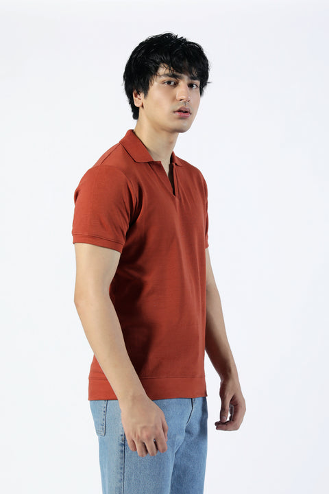 JOHNNY COLLAR TEXTURED POLO