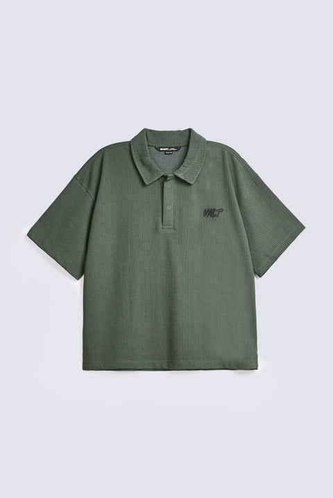 BOXY FIT TEXTURED POLO