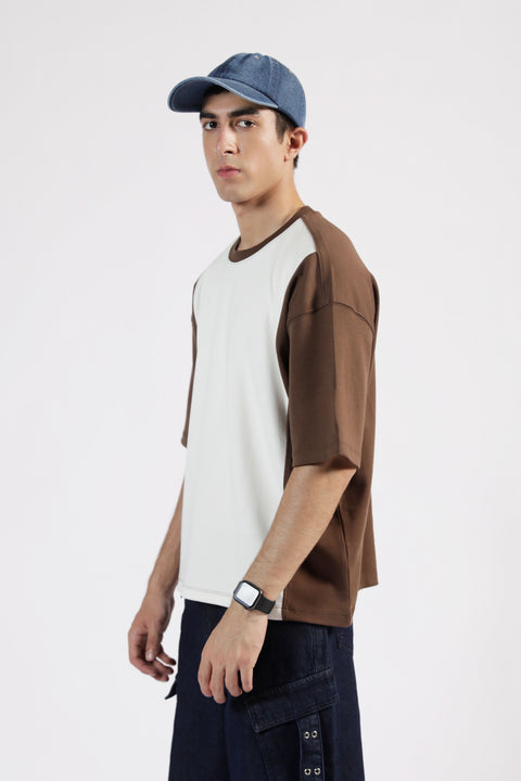 BOXY FIT COLORBLOCK TEE