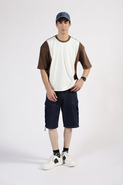 BOXY FIT COLORBLOCK TEE