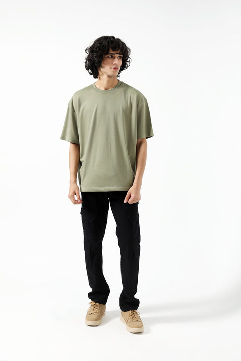 BAGGY FIT TEE WITH POCKET