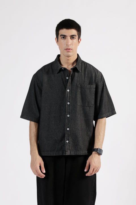 BOXY FIT DENIM SHIRT