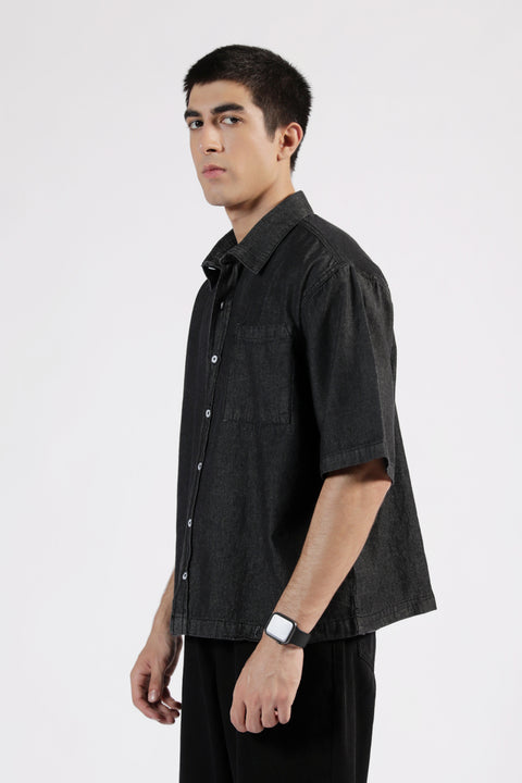 BOXY FIT DENIM SHIRT