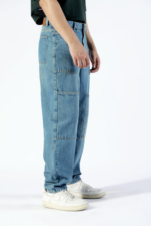BAGGY FIT CARGO DENIM