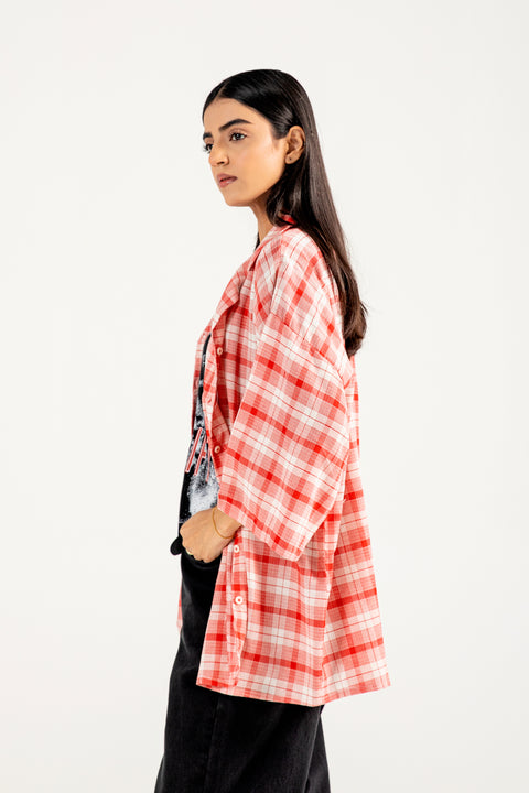 CHECKERED BUTTON DOWN SHIRT