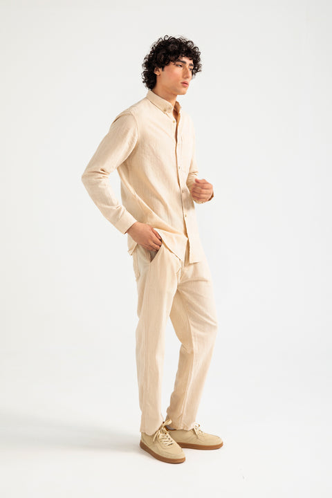 BUTTON DOWN LINEN SHIRT