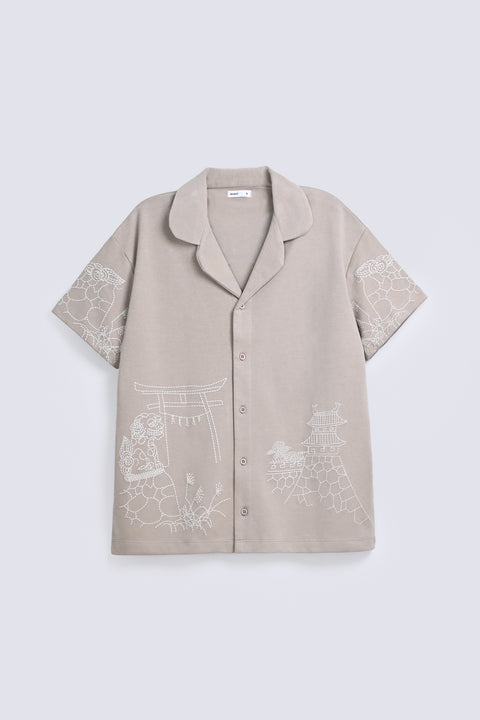KNITTED PRINTED SHIRT