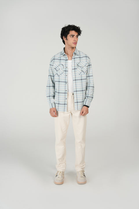 BUTTON DOWN OXFORD CHECK SHIRT