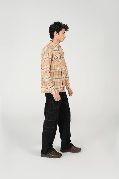 BUTTON DOWN OXFORD CHECK SHIRT