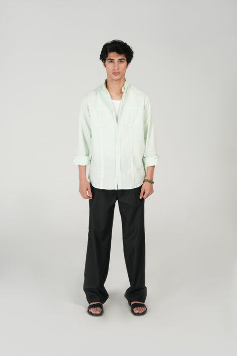 BUTTON DOWN LINEN SHIRT