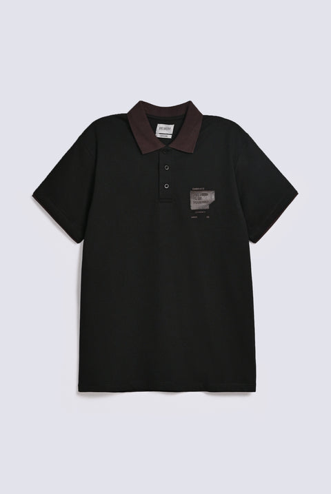 CONTRAST COLLAR POLO