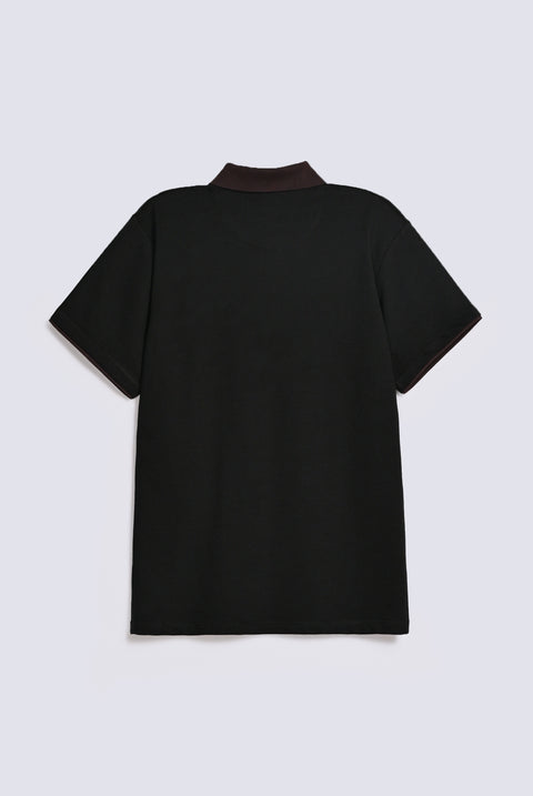 CONTRAST COLLAR POLO