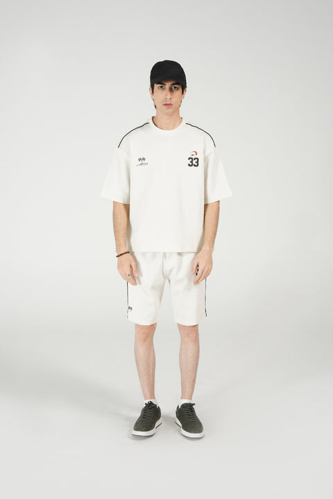 TEXTURED BOXY FIT GRAPHIC TEE