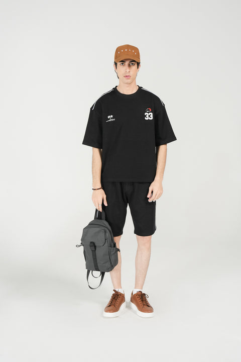 TEXTURED BOXY FIT GRAPHIC TEE