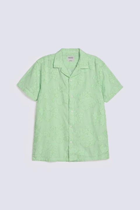 RESORT COLLAR JACQUARD SHIRT