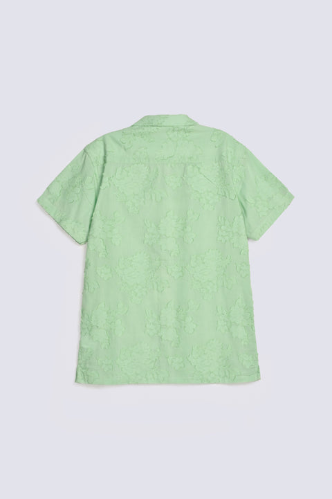 RESORT COLLAR JACQUARD SHIRT
