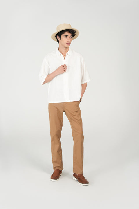 BOXY FIT LINEN SHIRT