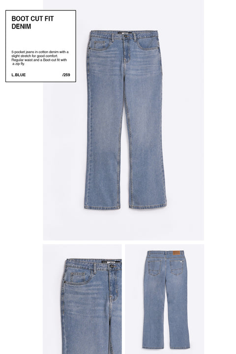 BOOT CUT FIT DENIM