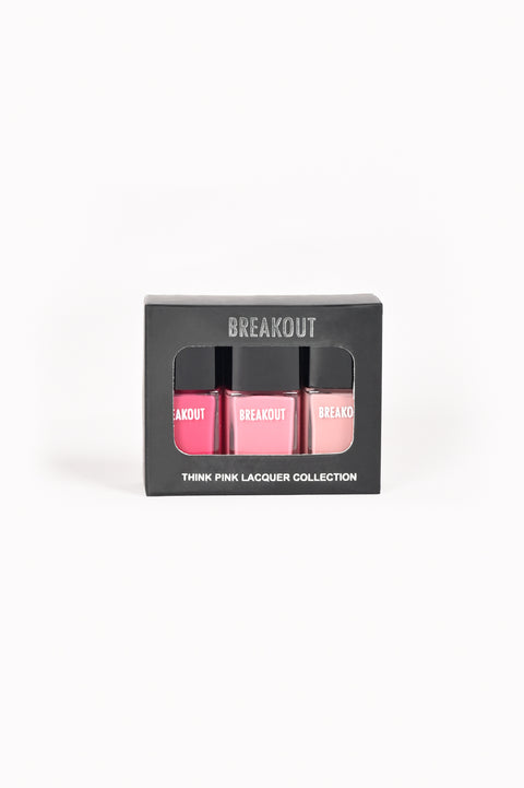 THINK PINK LACQUER COLLECTION (PACK OF 3)