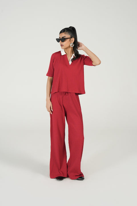 TEXTURED BOXY POLO