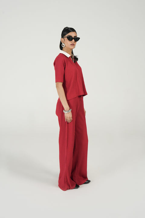 TEXTURED BOXY POLO