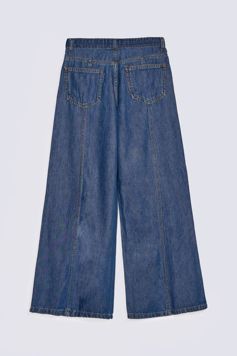 MEGA WIDE DENIM WITH SEAM DETAIL