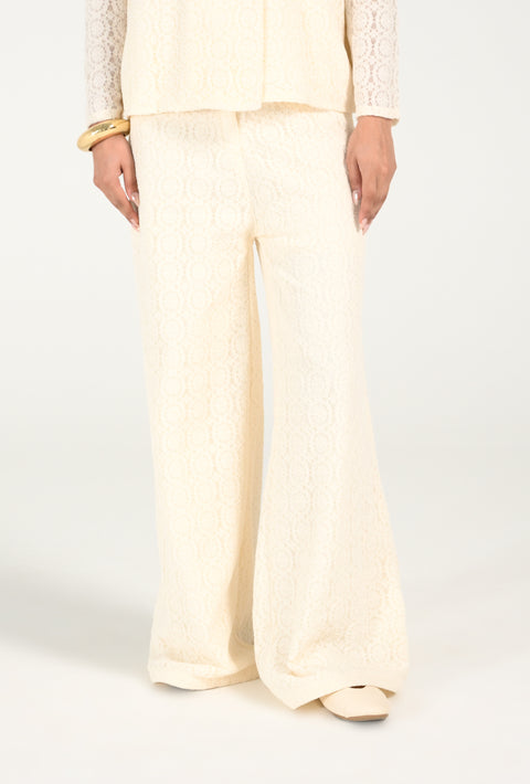 TAILORED LACE PANTS