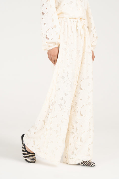 MEGA WIDE LACE PANTS
